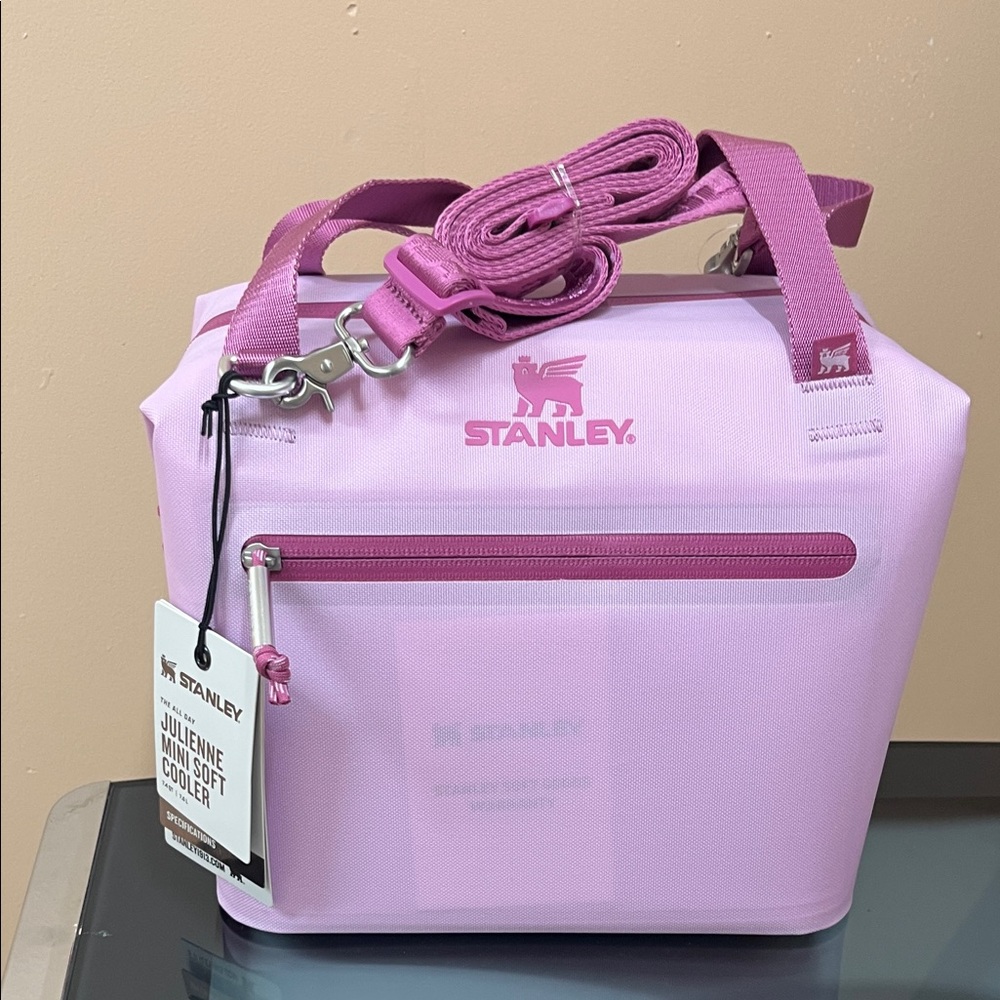 Stanley Pink Julienne Mini Soft Cooler Lunch Bag 7.4qt Soft Orchid - Picture 2 of 6